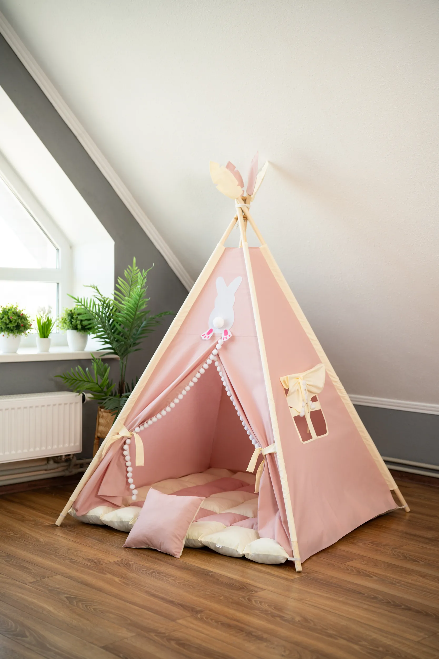 Дитячий вігвам "Пудровий зайчик" - Зображення 2