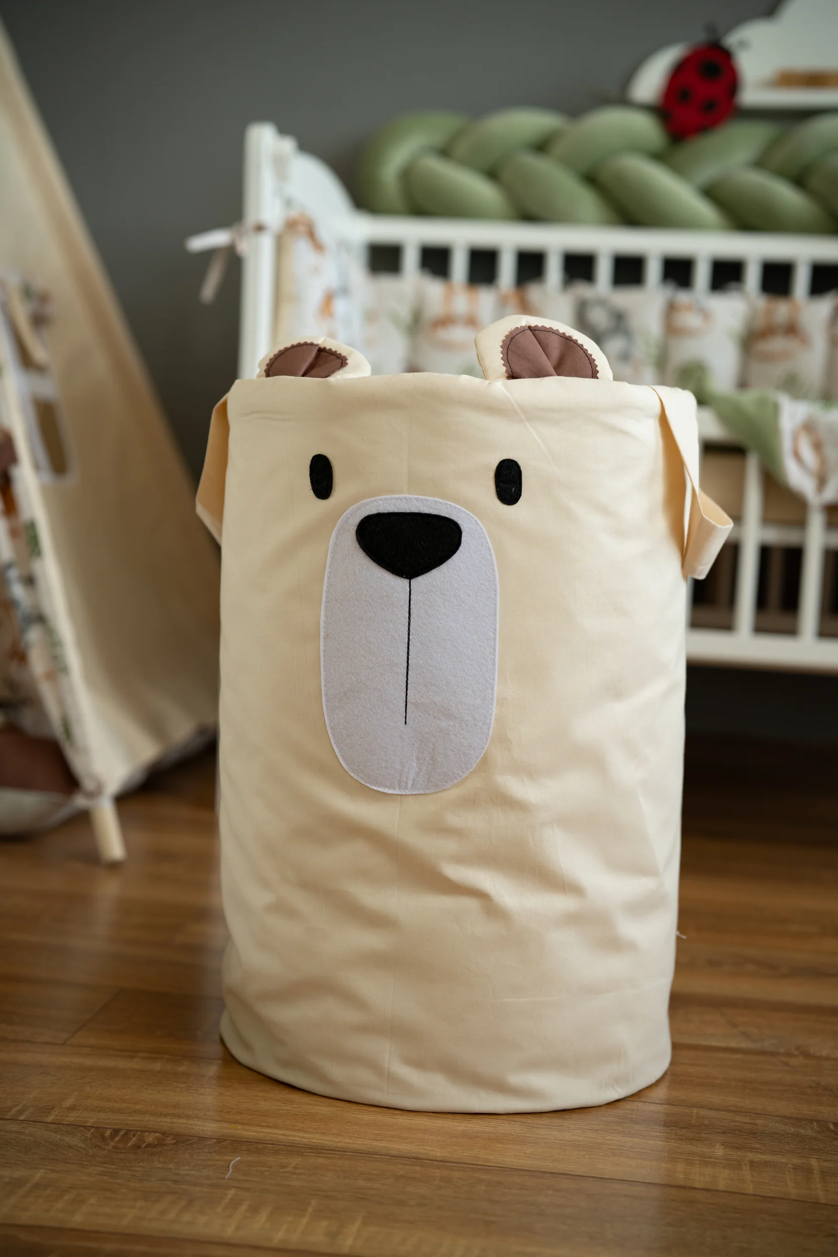 кошик для іграшок ведмедик